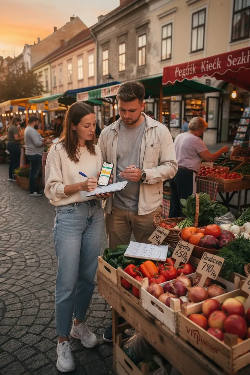 Költségkövető táblázat, amely segít a havi kiadások nyomon követésében.